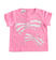 T-shirt bambina mezza manica 100% cotone stampa fiocchi e strass ido ROSA BUBBLE-2421