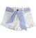 Shorts bambina in twill leggero di cotone stretch ido BIANCO-0113