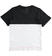 T-shirt bambino a manica corta 100% cotone bicolore ido NERO-0658_back