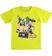 T-shirt bambino 100% cotone con grafica colorata effetto fumetto ido VERDE-5243