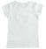 Comoda t-shirt bambina a manica corta in cotone con cuore con strass ido BIANCO-0113_back