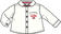 Camicia bianca di cotone ido PANNA-ROSSO-8135