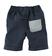 Pantalone corto in tessuto navetta 100% cotone ido NAVY-3856_back