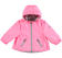 Colorata giacca a vento reversibile per bambina ido ROSA FLUO-ARGENTO-8415