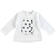 Maglietta 100% cotone con stelle e dettagli laminati ido BIANCO-0113