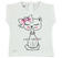 T-shirt smanicata in cotone con scollo stondato ido BIANCO-0113