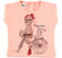 T-shirt smanicata in cotone con scollo stondato ido PEACH FLUO-5829