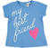 T-shirt con scritta e cuore glitter ido ROYAL-3741