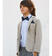 Elegante giacca modello avvitato in piquet stretch di cotone ido BEIGE-0436