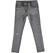 Jeans effetto delavato con strappi e toppe interne ido NERO-7991