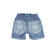 Pantalone corto in denim 100% cotone effetto delavato ido DENIM CHIARO-7113_back