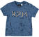T-shirt 100% cotone con stampa astratta per bambino ido BLU-BLU-6DF8
