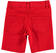 Pantalone corto in twill stretch di cotone ido ROSSO-2256_back