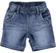 Pantalone corto in felpa denim stretch ido STONE BLEACH-7350