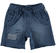 Pantalone corto 100% cotone con inserti denim ido NAVY-3856