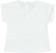 T-shirt con manica rimboccata e stampa con strass ido BIANCO-0113_back