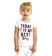 T-shirt bambina in cotone con rouches alle maniche ido BIANCO-0113