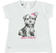 T-shirt 100% cotone con cucciolo e magica stampa cambia colore ido BIANCO-0113