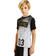 Completo sportivo t-shirt e pantalone corto tema Brooklyn ido GRIGIO-NERO-8067