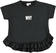 Particolare t-shirt con balza arricciata ido NERO-0658