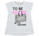 T-shirt svasata con stampa glitter ido BIANCO-0113