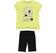 Completo maxi t-shirt con stelle e leggings ido GIALLO-NERO-8180