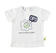 T-shirt 100% cotone con dolce stampa modello unisex ido PANNA-VERDE FLUO-8405