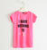 Maxi t-shirt fluo con stampa  ROSA FLUO-2499
