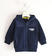 Felpa bambino 100% cotone con dettagli in nylon  NAVY-3854