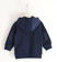Felpa bambino 100% cotone con dettagli in nylon  NAVY-3854 back