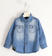 Camicia jeans bambino in denim 100% cotone  STONE BLEACH-7350