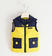 Gilet bambino in nylon imbottito in ovatta  GIALLO-1444