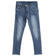 Pantalone jeans bambina in denim con sfrangiatura  STONE WASHED-7450