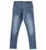 Pantalone jeans bambina in denim con sfrangiatura  STONE WASHED-7450 back