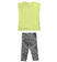 Completo bambina t-shirt con zip e leggings  GIALLO-5241_back