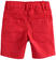Pantalone corto in twill stretch tinta unita  ROSSO-2256_back