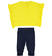 Completo t-shirt Miss Yellow e leggings  GIALLO-1434_back