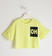 T-shirt in jersey stretch con stampa glitter  GIALLO FLUO-1499