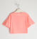 T-shirt in jersey stretch con stampa glitter  CORALLO FLUO-5824_back