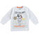 Maglietta a manica lunga in jersey 100% cotone con tigre  BIANCO-0113