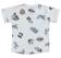 T-shirt 100% cotone stampata all over  BIANCO-NERO-6CH9_back