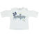 T-shirt in jersey stretch con stampa illuminata da strass  BIANCO-0113