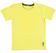 T-shirt in jersey 100% cotone con stampa frontale  GIALLO-1431