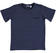 T-shirt in jersey fiammato 100% cotone  NAVY-3854