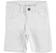 Pantalone corto in twill stretch di cotone  BIANCO-0113