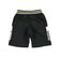 Pantalone corto in felpa 100% cotone con bande laterali  NERO-0658_back